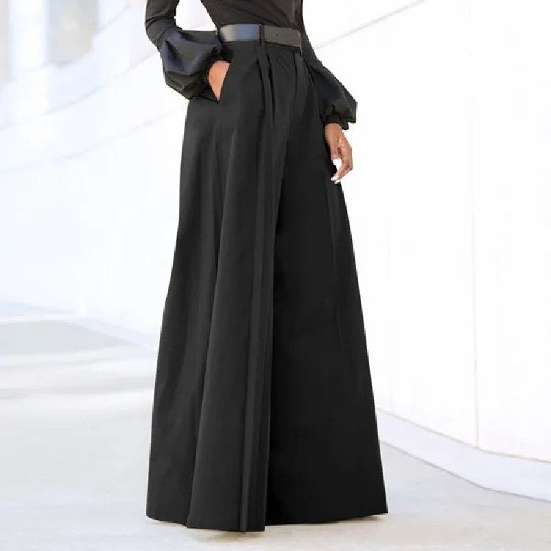 Calça de Linho de Perna Larga