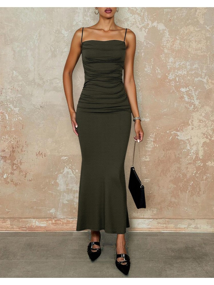 Vestido Longo de Alça Fina