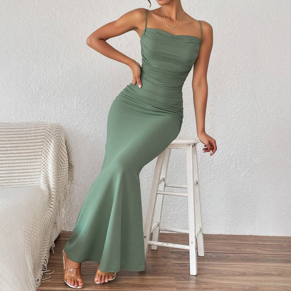 Vestido Longo de Alça Fina