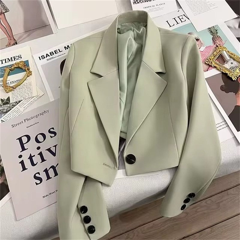Blazer Curto Manga Longa