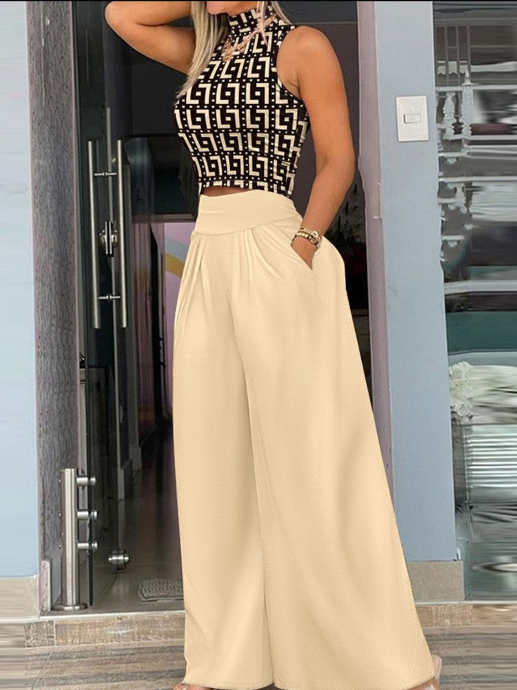 Conjunto 2 Peças Regata e Calça Pantalona