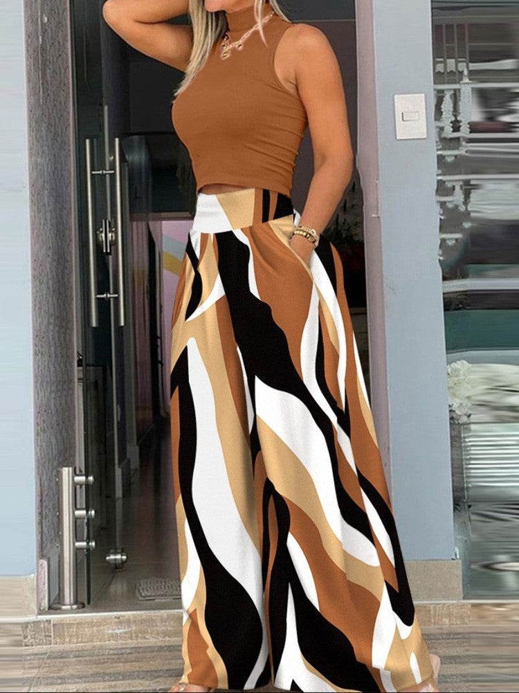 Conjunto 2 Peças Regata e Calça Pantalona