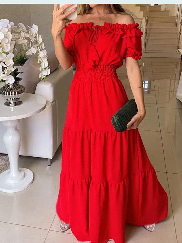 Vestido em Linho Sólido