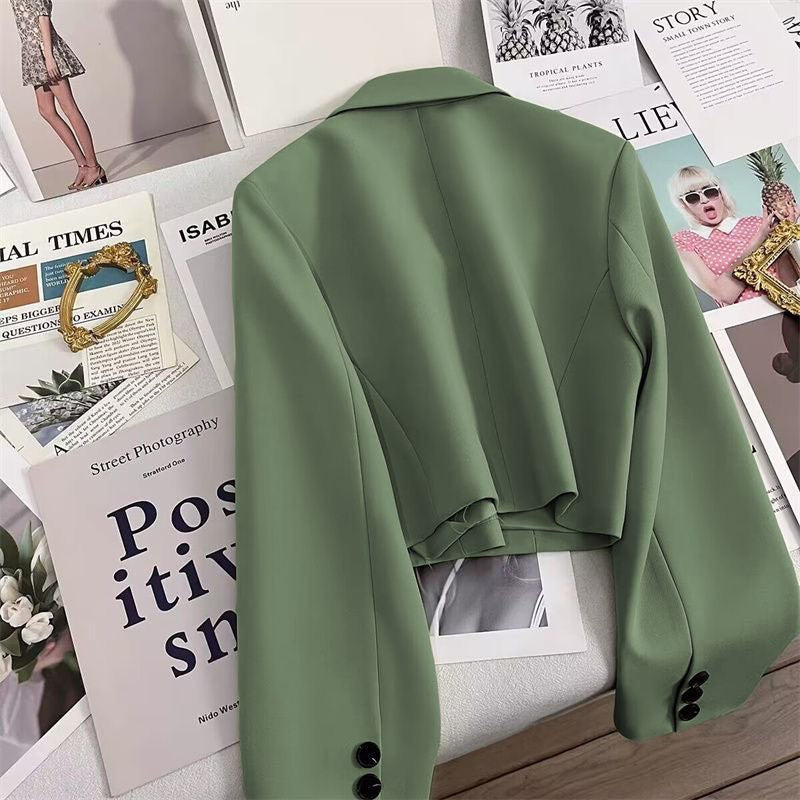 Blazer Curto Manga Longa